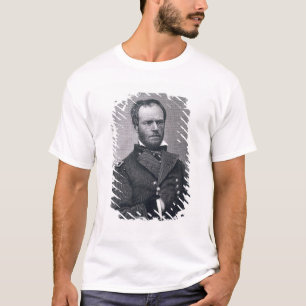 Generaal William Tecumseh Sherman, gegraveerd na e T-shirt