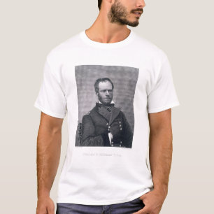 Generaal William Tecumseh Sherman, gegraveerd na e T-shirt