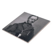 Generaal William Tecumseh Sherman, gegraveerd na e Tegeltje (Zijkant)