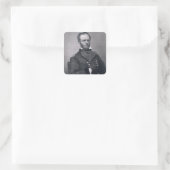 Generaal William Tecumseh Sherman, gegraveerd na e Vierkante Sticker (Tas)