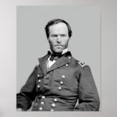 Generaal William Tecumseh Sherman Portrait - 1864 Poster (Voorkant)
