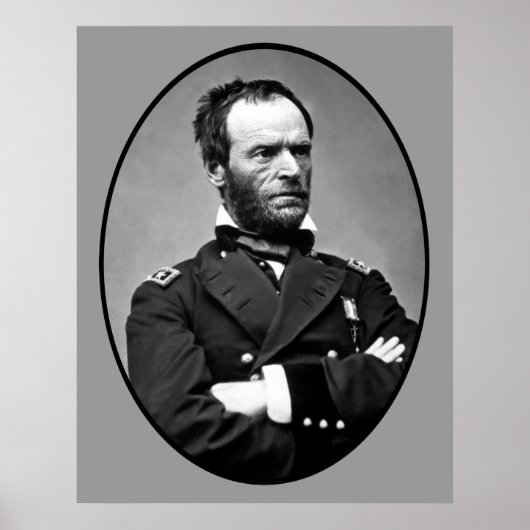 Generaal William Tecumseh Sherman Poster (Voorkant)