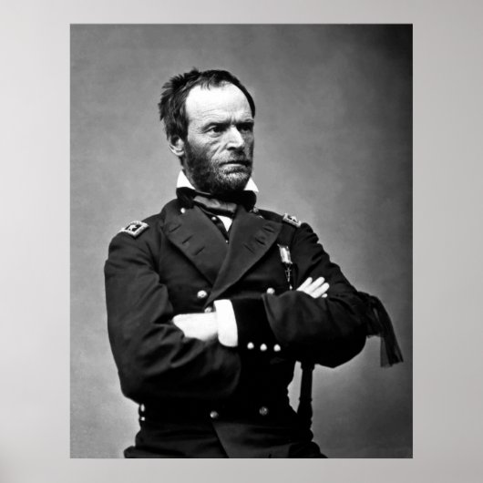 Generaal William Tecumseh Sherman Poster (Voorkant)
