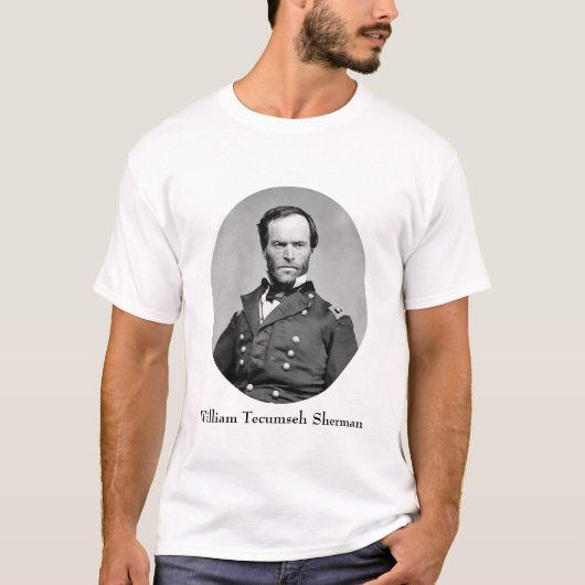 Generaal William Tecumseh Sherman T-shirt (Voorkant)