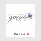 Generaal Word Flower-laptop | Afgesneden Sticker (Vel)