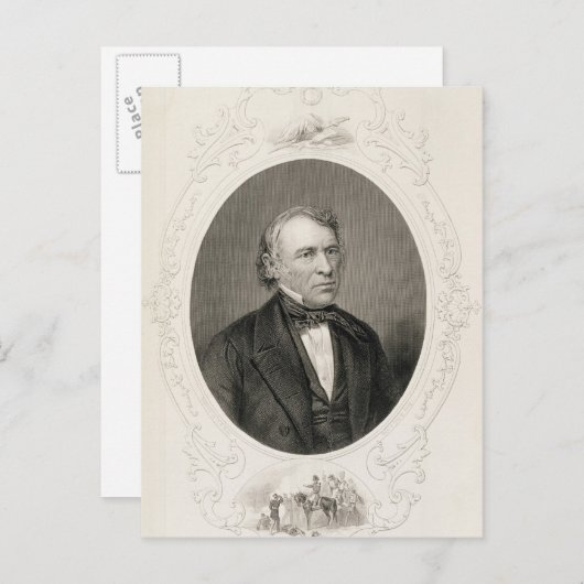 Generaal Zachary Taylor Briefkaart (Voorkant / Achterkant)
