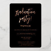 Generación 2025 invitación de graduación folie uitnodiging (Voorkant)