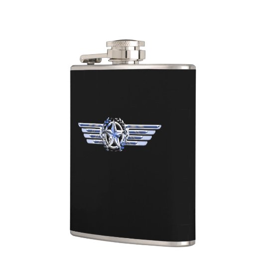 General Air Pilot Chrome like Star Wings Black Heupfles (Links)