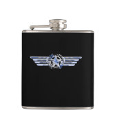 General Air Pilot Chrome like Star Wings Black Heupfles (Voorkant)