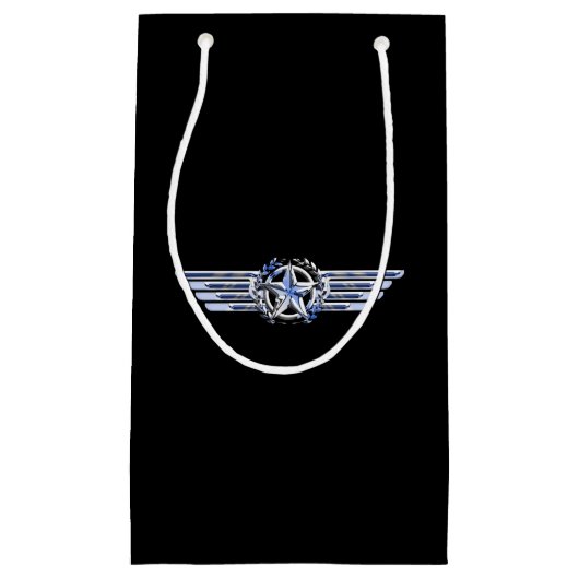 General Air Pilot Chrome like Star Wings Black Klein Cadeauzakje (Voorkant)