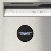 General Air Pilot Chrome like Star Wings Black Magneet (Insitu (Vaatwasser))