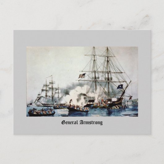 General Armstrong Briefkaart (Voorkant)