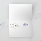 General Birthday, Magpie Birds Kaart (Binnen)