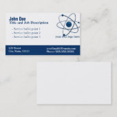 General Blue Elegant Visitekaartje (Voorkant / Achterkant)