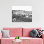 General Brook's kamp bij Pine Ridge Canvas Afdruk (Insitu (Woonkamer))