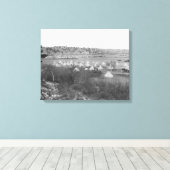 General Brook's kamp bij Pine Ridge Canvas Afdruk (Insitu (Houten vloer))
