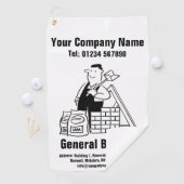 General Builder Promotion Golf Towel Golfhanddoek (Insitu)