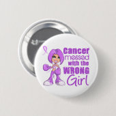 General Cancer Messing met het verkeerde meisje Ronde Button 5,7 Cm (Voorkant /achterkant)