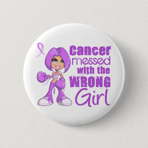 General Cancer Messing met het verkeerde meisje Ronde Button 5,7 Cm