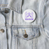 General Cancer Survivor Butterfly Ronde Button 5,7 Cm (In situ)