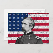 General Chamberlain en de Amerikaanse vlag Briefkaart (Voorkant / Achterkant)