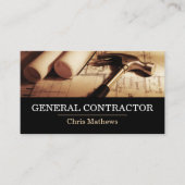 General Contractor Builder Construction Business C Visitekaartje (Voorkant)
