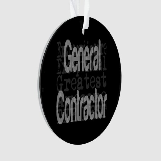 General Contractor Extraordinaire Ornament (voorkant)