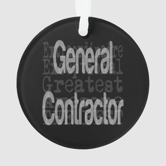 General Contractor Extraordinaire Ornament (achterkant)