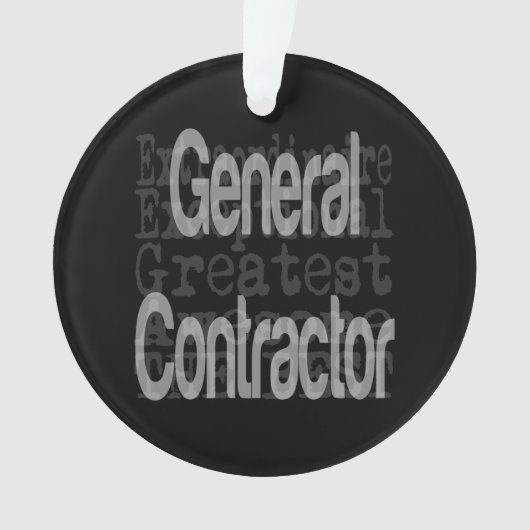 General Contractor Extraordinaire Ornament (voorkant)