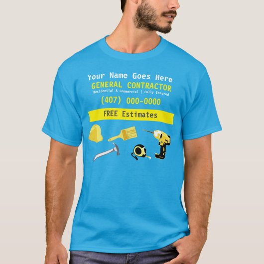 General Contractor HandyMan doet het alle Sjabloon T-shirt (Voorkant)