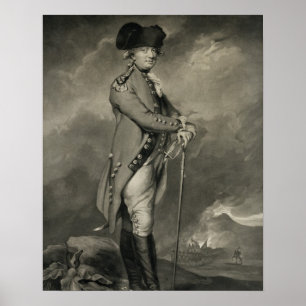 General Cornwallis (1738-1805) en gegraved door Jo Poster