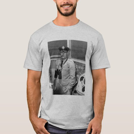 General Curtis Lemay en quote - grijs T-shirt (Voorkant)