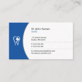 General Dentist | Blue Lucky Teeth Afsprakenkaartje (Voorkant)