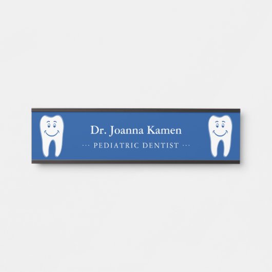 General Dentist | Glimlende Teeth Deurbordje (Voorkant)
