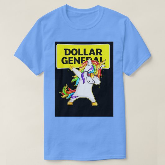 General Dollar General Unicorn Dabbing US T-shirt (Design voorkant)