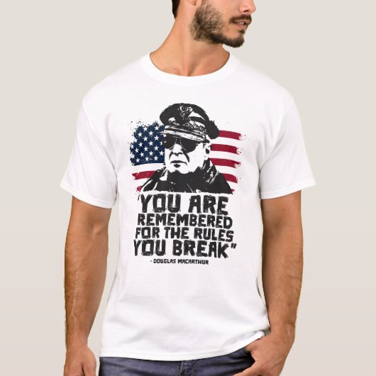 General Douglas MacArthur | WW2 Quote T-shirt (Voorkant)