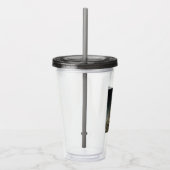 General Dwight Eisenhower 5 Star Painted Portret Acryl Drinkbeker (Rechts)