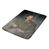 General Dwight Eisenhower 5 Star Painted Portret Badmat (Gekanteld)
