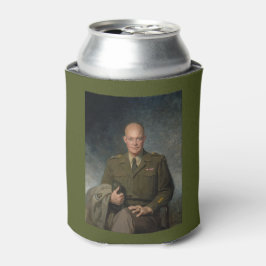 General Dwight Eisenhower 5 Star Painted Portret Blikjeskoeler