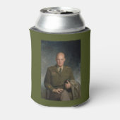 General Dwight Eisenhower 5 Star Painted Portret Blikjeskoeler (Blikje Achterkant)