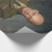 General Dwight Eisenhower 5 Star Painted Portret Cadeaupapier (Hoek)