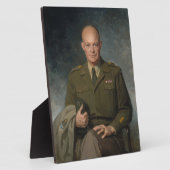General Dwight Eisenhower 5 Star Painted Portret Fotoplaat (Zijkant)
