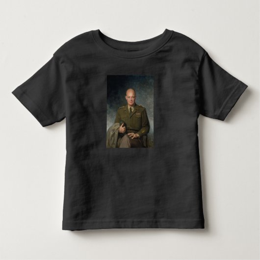 General Dwight Eisenhower 5 Star Painted Portret Kinder Shirts (Voorkant)