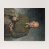 General Dwight Eisenhower 5 Star Painted Portret Legpuzzel (Horizontaal)