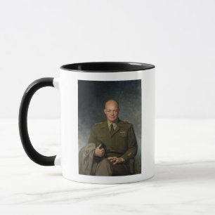 General Dwight Eisenhower 5 Star Painted Portret Mok