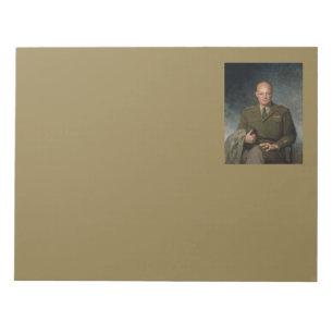 General Dwight Eisenhower 5 Star Painted Portret Notitieblok
