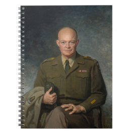 General Dwight Eisenhower 5 Star Painted Portret Notitieboek