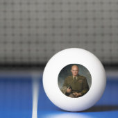 General Dwight Eisenhower 5 Star Painted Portret Pingpongbal (Net)