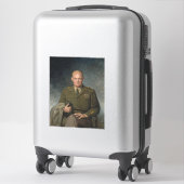 General Dwight Eisenhower 5 Star Painted Portret Sticker (Koffer)