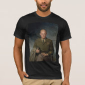 General Dwight Eisenhower 5 Star Painted Portret T-shirt (Voorkant)